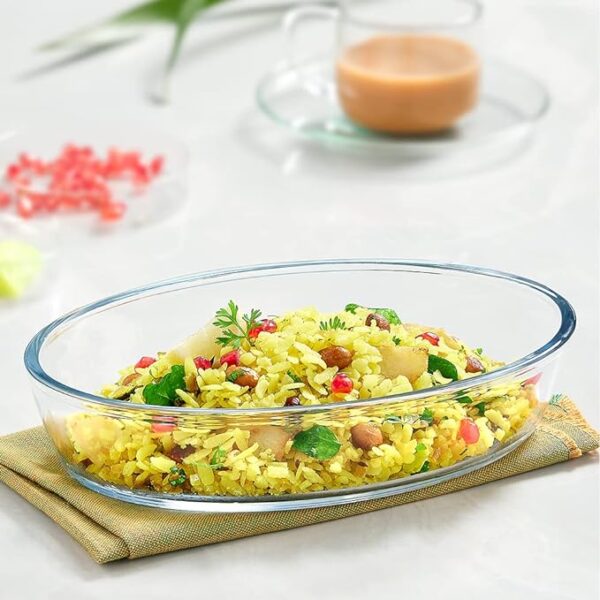 Borosil oval baking dish 700 ml of 1