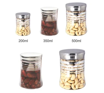 SKI HOMEWARE SILVER LINE JARS | ALL SIZES AVAILBLES | HIGH QUALITY PLASTIC JARS