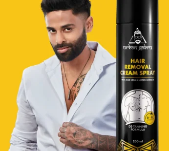 Urban hair remover cream spray for man with aloevera and lemon