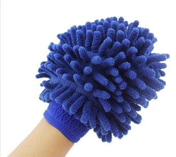 Microfiber hand glove duster