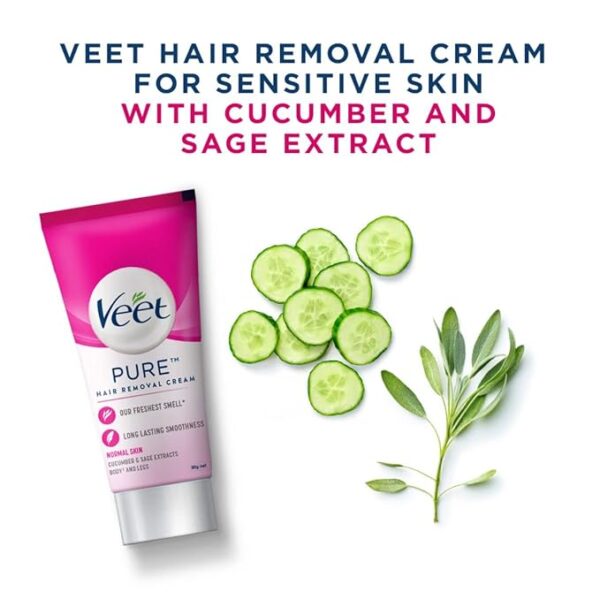 veet hair removal cream for woman with cucumber extract - Image 6
