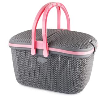 Cello knit style multipurpose basket