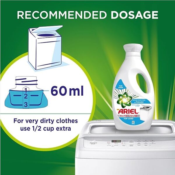 Ariel top load matic liquid detergent 500 ml - Image 2
