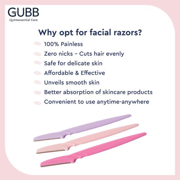 Gubb eyebrow razor (pack of 3) - Image 4