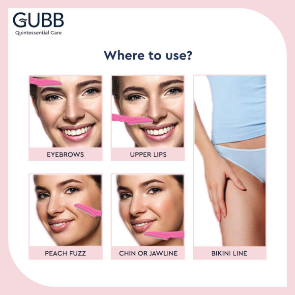 Gubb eyebrow razor (pack of 3) - Image 3