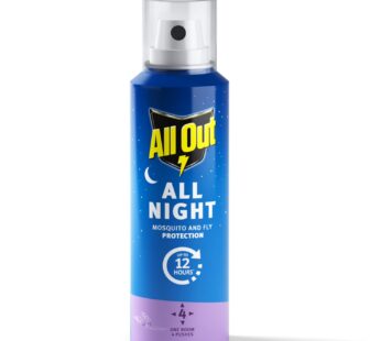 All Out All Night Mosquito Repellent Spray, 30ml | 1 Spray in Each Top Corner of the Room for 12 Hours Mosquito Protection | Lasts 60 Nights