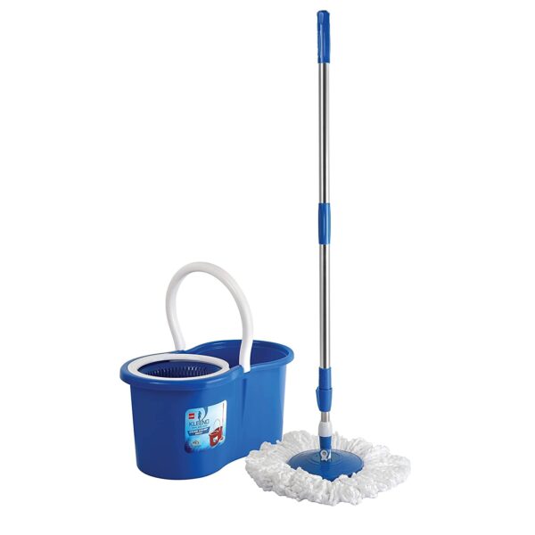 Kleeno by Cello Cyclone Spin Mop with Extendable Handles with Extra Refill, Blue - Image 2