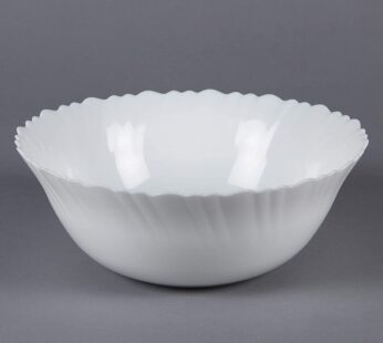 LaOpala Diva Classique Curry, Serving Bowl 1.5 L, 1-Piece (Plain,White), Large Size