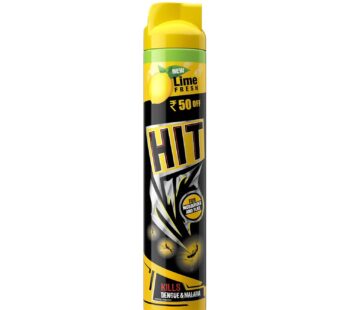 HIT Flying Insect Killer – Mosquito & Fly Killer Spray (625ml) | Lime Fragrance | Instant Kill | Protection from Dengue & Malaria