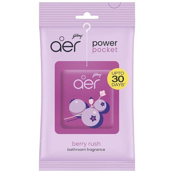 Godrej aer Power Pocket | Bathroom freshener (10g) | Lasts up to 30 days | Toilet freshener