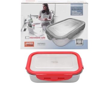 Jaypee Plus Stainless Steel Lunch Box Captainsteel, 500 ml, Suitable for School, Offices and picnics,Microwave Safe