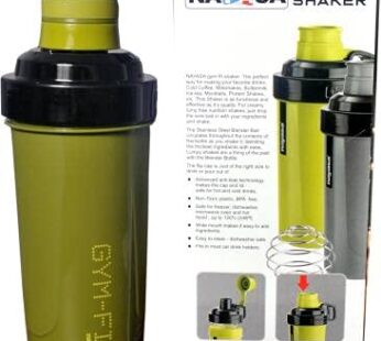 NAYASA Gym-fit Shaker 750ml with Stainless Steel Blender Ball by Malik International.