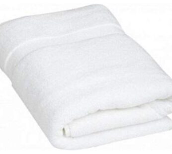 Kuber Industries 400 GSM Cotton Bath Towel|Super Absorbent Towel|Bath Towel for Men and Woman|Lightweight & Odour Free|White