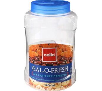 Cello Seal O Fresh Air Tight Pet Canister, 5000 ml