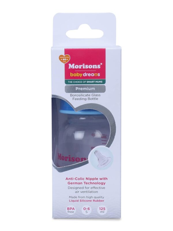 Morison Baby Dreams Glass Feeding Bottle - 125 ml