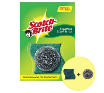 Scotch Brite Stainless Steel Scrub plus Scrub Pad Combo