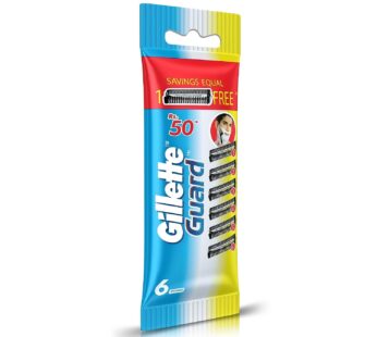 Gillette Guard Manual Shaving Razor Blades – 6 Cartridges, Men