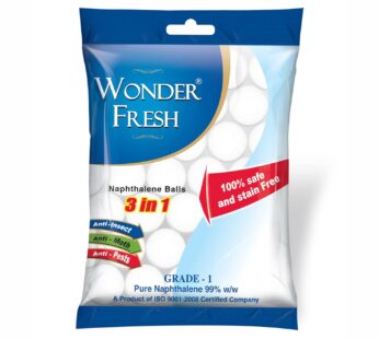 Wonder Fresh Naphthalene Balls 100 gm Grade 1 Quality – White