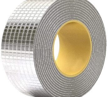 Waterproof Repair Tape for Pipe Leakage Roof Water Leakage Solution Aluminium Foil Tape Waterproof Adhesive Sealing Butyl Rubber Tape for Surface Crack (5cmx5m) (Silver)