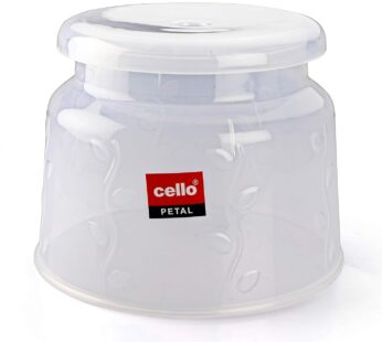 Cello Plastic Petal Stool, Standard, Transparent, Set of 1