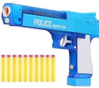 Cutie Soldier Police 2 in 1 Dual Function Bullet and Water Blast Soft Shooting Police Protector Blaster Toy Super Shoot Series