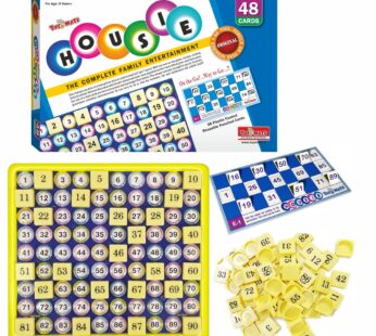 toymate Housie Reusable Folding Tickets – Tambola Bingo Lotto Family Board Game for All Ages-48 Reusable Cards