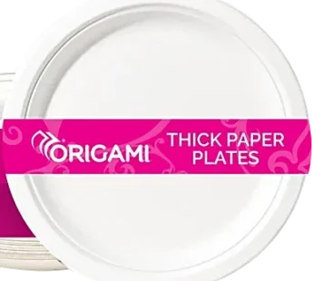 Origami Disposable Paper Plates for Party – 230 mm, 10 pcs