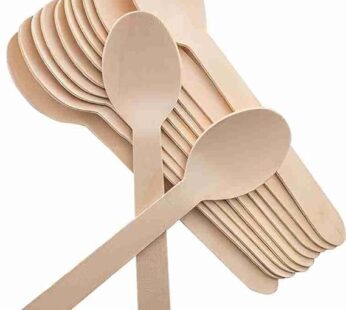 Disposable Wooden Spoons (14 CMS, 100.00, Count)