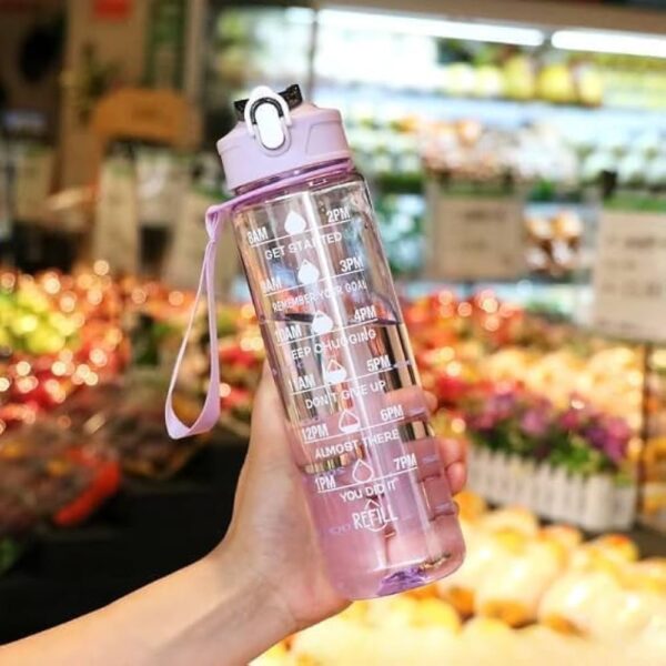FANCY WATER BOTTLE (TRANPARENT) 1000ML