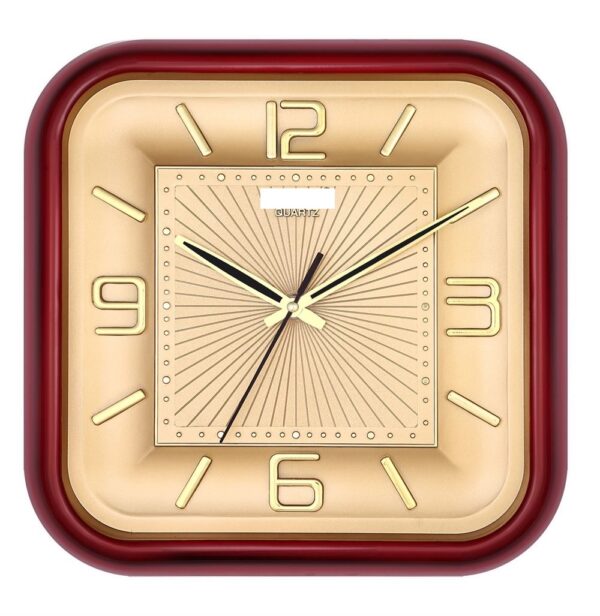 ANALOCK WALL CLOCK SQUARE SHAPE WITH GLASS