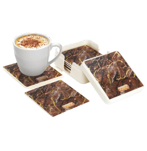 JOYFUL MARBELLA SQUARE TEA COASTER PLASTIC