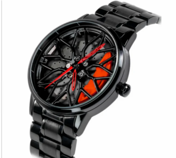 GYRO SPINNING WHEEL WATCH | HIGH QUALITY MENS STYLISH WATCH AVAILBLE  IN ONLY BLACK COLOR